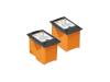 Peach Snap and Print H56 TwinPack - Print cartridge ( replaces HP 56, HP 27, HP 21 ) - 2 x black