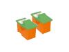Peach Snap and Print L26 TwinPack - Print cartridge ( replaces Lexmark 10N0026 (#26), Lexmark 10N0227 (#27) ) - 2 x colour (cyan, magenta, yellow)