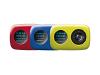 Creative ZEN Stone Plus 3-1 Pack - Case for digital player - silicone - blue, red, green (pack of 3 )
