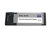 Belkin N Wireless ExpressCard Adapter - Network adapter - ExpressCard - 802.11b, 802.11g, 802.11n (draft)