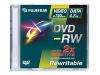 FUJIFILM - DVD-RW - 4.7 GB 2x - jewel case - storage media