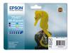 Epson Multipack T0487 - Print cartridge - 1 x black, yellow, cyan, magenta, light magenta, light cyan - blister with RF alarm