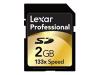 Lexar Professional - Flash memory card - 2 GB - 133x - SD Memory Card