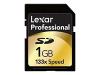 Lexar Professional - Flash memory card - 1 GB - 133x - SD Memory Card