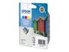Epson T037 - Print cartridge - 1 x colour (cyan, magenta, yellow) - 180 pages