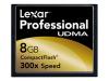 Lexar Professional UDMA - Flash memory card - 8 GB - 300x - CompactFlash Card