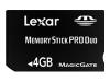 Lexar Platinum II - Flash memory card ( Memory Stick DUO adapter included ) - 4 GB - 40x - MS PRO DUO