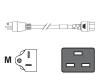 Cisco - Power cable - IEC 320 EN 60320 C19 (F) - NEMA 6-20 (M) - 4.3 m