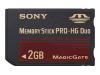 Sony - Flash memory card - 2 GB - Memory Stick PRO-HG Duo
