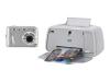 HP PhotoSmart A444 Digital Camera and Printer Dock - Digital camera - compact - 5.0 Mpix - optical zoom: 3 x - supported memory: MMC, SD, SDHC - with HP Photosmart A440 Printer Dock