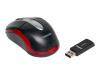 Toshiba - Mouse - optical - wireless - RF - red
