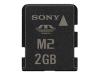 Sony - Flash memory card ( M2-to-MS + M2-to-MS Duo adapters included ) - 2 GB - Memory Stick Micro (M2)