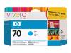 HP
C9452A
HP No 70 Ink Cart/130 ml Cyan with Viver