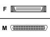 Adaptec - SCSI external cable - HD-50 (F) - 50 PIN Centronics (M)