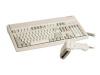 Cherry G81 8008 - Keyboard, bar-code reader - PS/2 - 104 keys - beige - French - France - retail