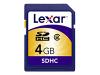 Lexar - Flash memory card - 4 GB - SDHC