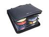 Targus CDP Classic - Wallet for CD/DVD discs - 104 discs - synthetic leather - black