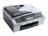 Brother MFC 260C - Multifunction ( fax / copier / printer / scanner ) - colour - ink-jet - copying (up to): 20 ppm (mono) / 18 ppm (colour) - printing (up to): 27 ppm (mono) / 22 ppm (colour) - 100 sheets - 14.4 Kbps - USB, USB host