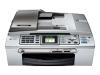 Brother MFC 465CN - Multifunction ( fax / copier / printer / scanner ) - colour - ink-jet - copying (up to): 22 ppm (mono) / 20 ppm (colour) - printing (up to): 30 ppm (mono) / 25 ppm (colour) - 100 sheets - 14.4 Kbps - USB, 10/100 Base-TX, USB host