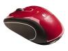 Logitech V320 Cordless Optical Mouse for Notebooks - Mouse - optical - wireless - RF - USB wireless receiver - shiny red
