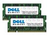 Dell - Memory - 2 GB ( 2 x 1 GB ) - SO DIMM 200-pin - DDR - 333 MHz / PC2700 - unbuffered - non-ECC