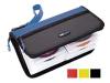 Targus Sport Line - Wallet for CD/DVD discs - 48 discs - nylon, neotherm - black, blue