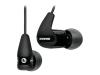 Shure SE210 - Sound Isolating - headphones ( in-ear ear-bud ) - black