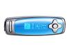 Apacer Audio Steno AU581 - Digital player / radio - flash 2 GB - WMA, MP3 - metallic, crystal blue, Mirror, dual tone