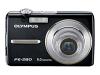 Olympus FE-280 - Digital camera - compact - 8.0 Mpix - optical zoom: 3 x - supported memory: xD-Picture Card - black