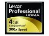 Lexar Professional UDMA - Flash memory card - 4 GB - 300x - CompactFlash Card