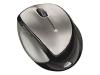 Microsoft Mobile Memory Mouse 8000 - Mouse - laser - 5 button(s) - wireless - RF - USB wireless receiver - black, silver - retail