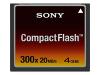 Sony - Flash memory card - 4 GB - 300x - CompactFlash Card