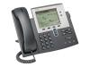 Cisco Unified IP Phone 7942G - VoIP phone - SCCP, SIP - silver, dark grey - with 1 x user licence