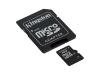Kingston - Flash memory card ( microSDHC to SD adapter included ) - 4 GB - Class 4 - microSDHC
