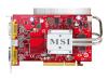 MSI RX2600PRO-T2D256Z/D2 - Graphics adapter - Radeon HD 2600PRO - AGP 8x - 256 MB DDR2 - Digital Visual Interface (DVI) ( HDCP ) - HDTV out