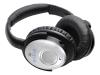 Creative Aurvana X-Fi - Headphones ( ear-cup ) - active noise cancelling - black, silver