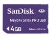 SanDisk - Flash memory card - 4 GB - MS PRO DUO