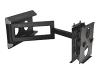 B-TECH BT8412 - Mounting kit ( wall mount, dual articulating arm ) for flat panel - black - screen size: up to 50