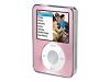 Belkin Remix Metal for iPod nano - Case for digital player - aluminium, acrylic - pink - iPod nano (aluminum) (3G)