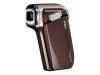 Sanyo Xacti VPC-HD700 - Camcorder - High Definition - Widescreen Video Capture - 7.38 Mpix - optical zoom: 5 x - supported memory: SD, SDHC - flash card - brown