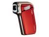 Sanyo Xacti VPC-HD700 - Camcorder - High Definition - Widescreen Video Capture - 7.38 Mpix - optical zoom: 5 x - supported memory: SD, SDHC - flash card - red