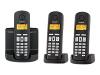 Siemens Gigaset AL140 Trio - Cordless phone w/ caller ID - DECT\GAP + 2 additional handset(s)