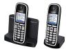 Siemens Gigaset C470 Duo - Cordless phone w/ caller ID - DECT\GAP - black + 1 additional handset(s)