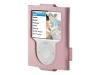 Belkin Leather Sleeve for iPod nano - Protective sleeve for digital player - leather - cameo pink - iPod nano (aluminum) (3G)
