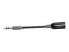 Griffin Headphone Adapter - Headphones adapter - mini-phone stereo 3.5 mm  (M) - mini-phone stereo 3.5 mm  (F) - black