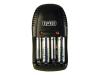 Sweex Battery charger - Battery charger 4xAA/AAA, 2x9V - included batteries: 4 x AA / AAA