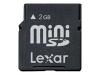 Lexar Mobile Edition - Flash memory card ( SD adapter included ) - 2 GB - miniSD