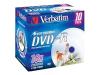 Verbatim - 10 x DVD-R - 4.7 GB 16x - glossy - wide printable surface - jewel case - storage media