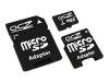 OCZ - Flash memory card ( microSD to SD/mini SD adapters included ) - 1 GB - 66x - microSD