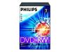 Philips DN4S4T05F - 5 x DVD-RW - 4.7 GB ( 120min ) 1x - 4x - DVD video box - storage media